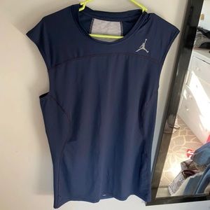 Air Jordan Blue compression shirt XXL